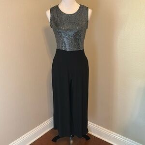 Tiana B. dressy straight leg crop ankle jumpsuit